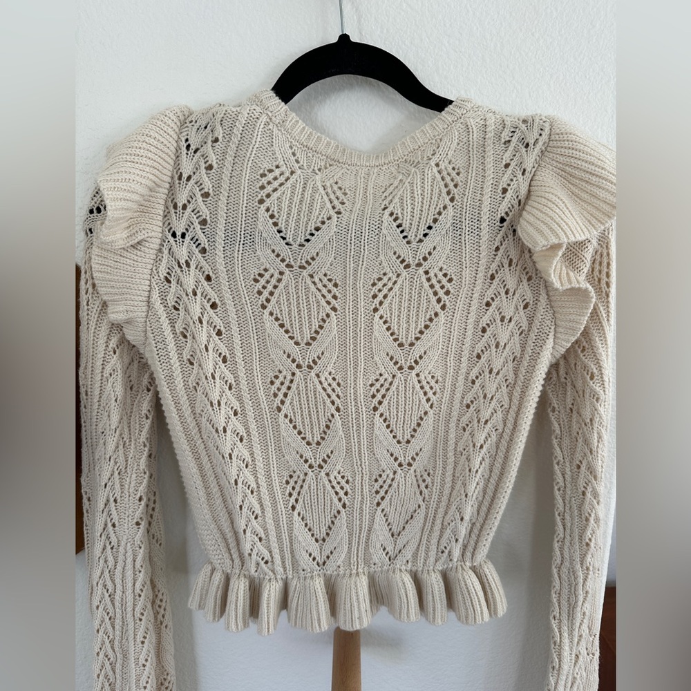 Saltwater Luxe flutter sleeve sweater - Picture 5 of 5